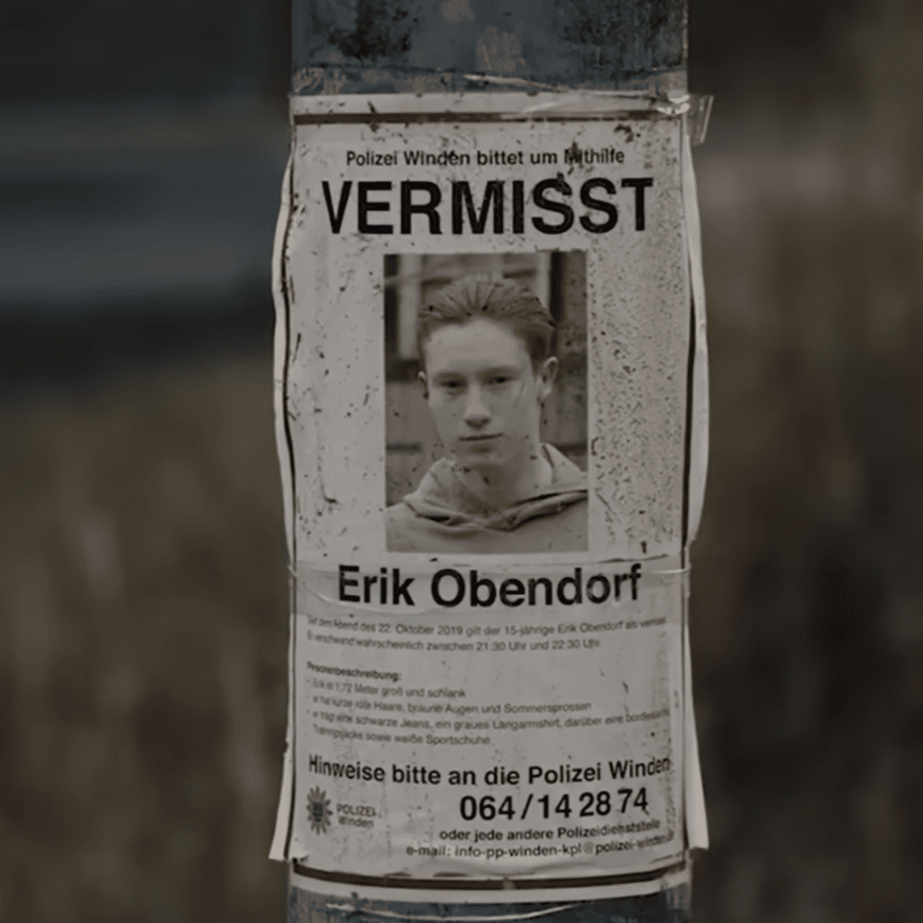 8 Mind-Bending Plot Twists - a poster on the side of a pole with the words vermittlung on it