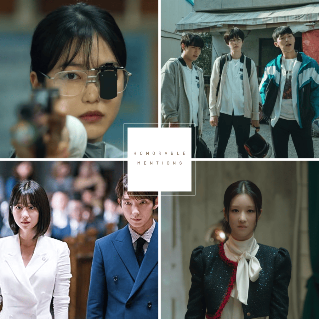 revenge dramas: a collage of  stills of different people