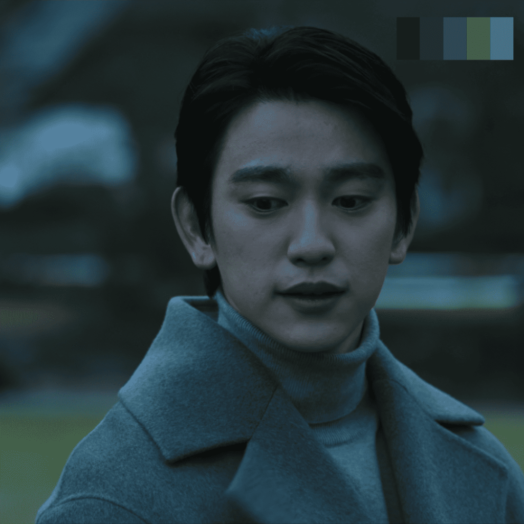 The Witch Kdrama Final Episode Analysis: A person in a grey coat and turtle neck.