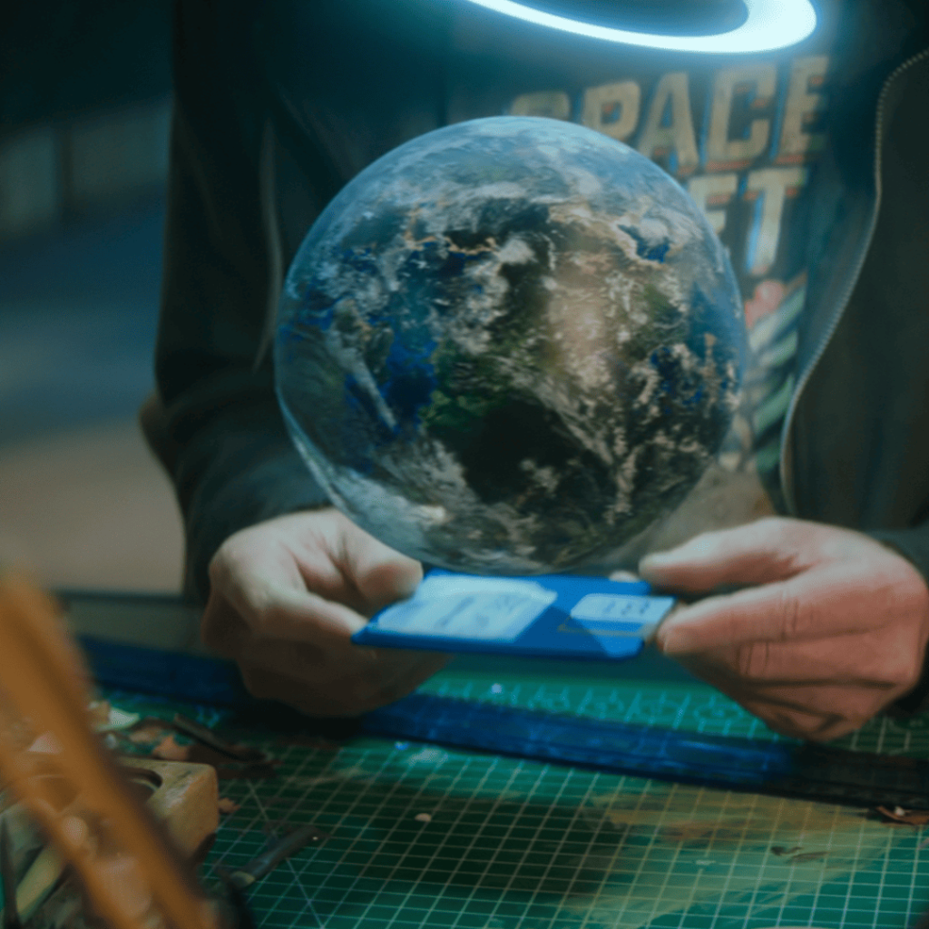 Black Mirror Season 7 Reflection: Robert in USS Callister, meticulously building planets and transferring them onto floppy disks