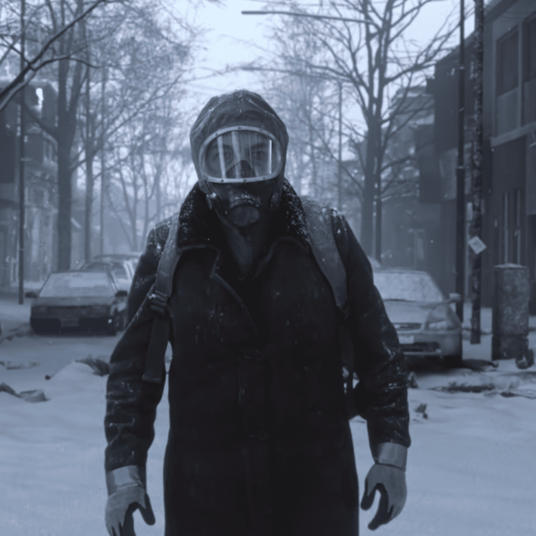 Juan Salvo wearing mask, looking directly at camera – The Eternaut Review