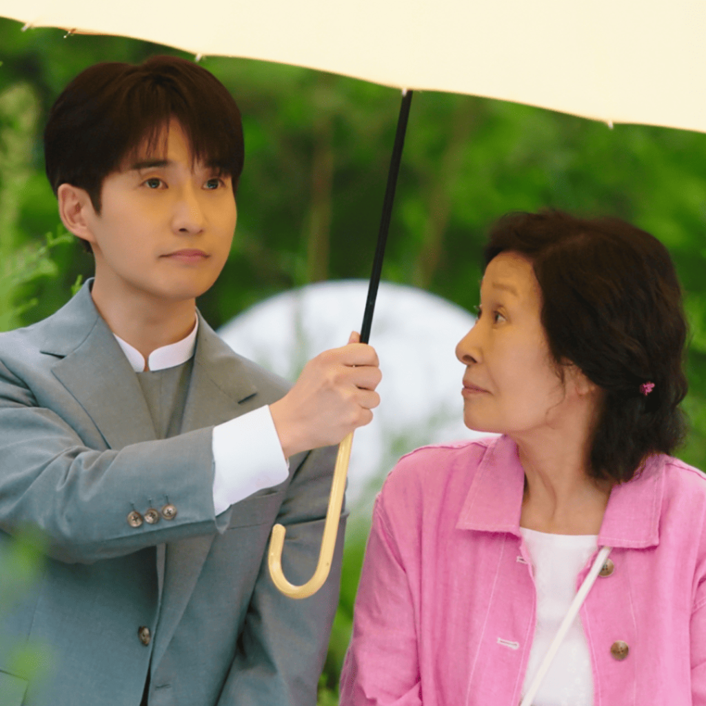 Heavenly Ever After Review – Hae-seok and Eun-ho reunite under an umbrella in the afterlife.