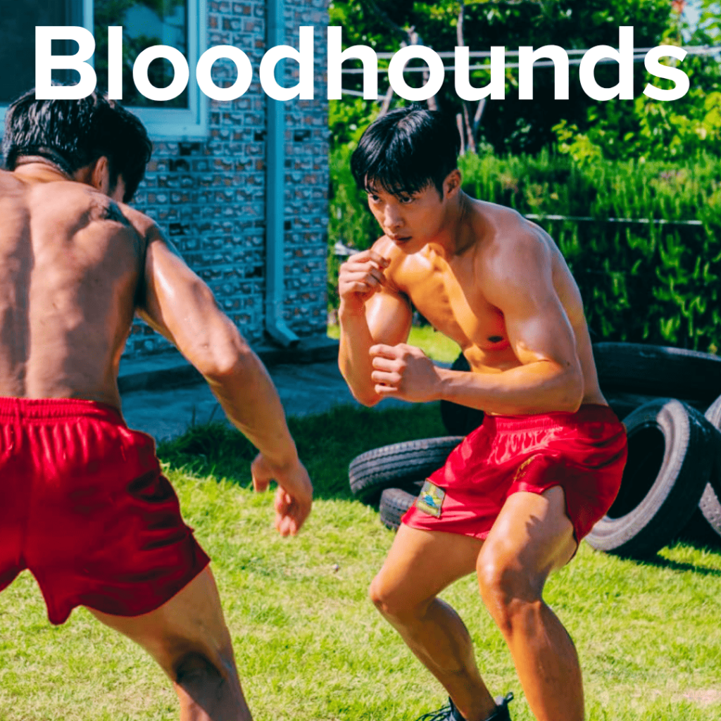 Bloodhounds protagonists sparring on the grass, a gritty series to watch if you loved Mercy for None.