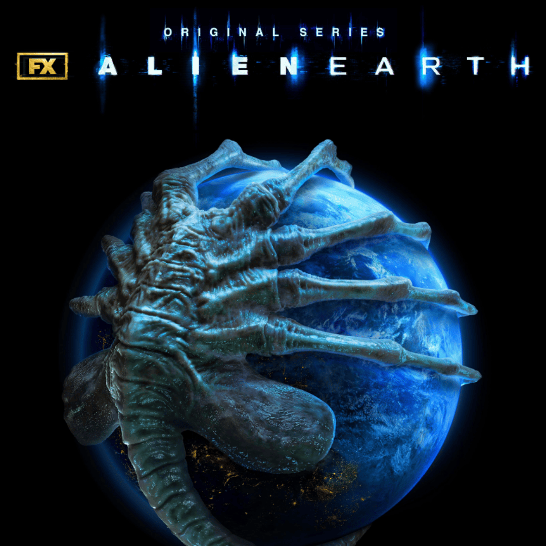 Alien Earth Midseason Review blog cover showing an alien covering the Earth
