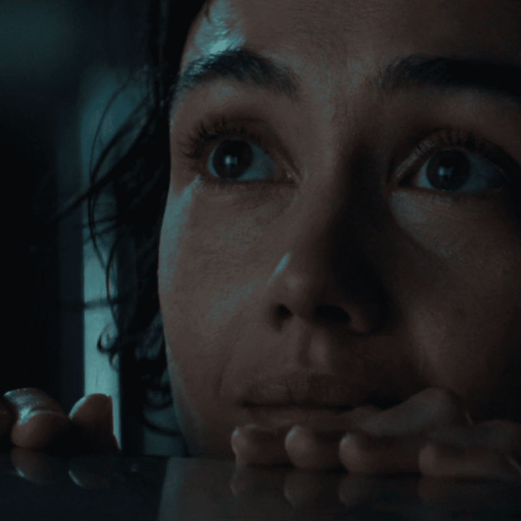 Alien Earth Midseason Review close-up of Wendy watching the baby xenomorph