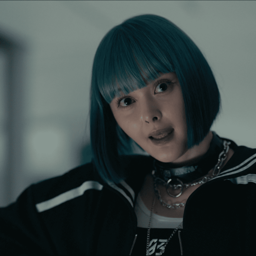 Close-up of Rei during zombie game in Alice in Borderland Season 3 Review