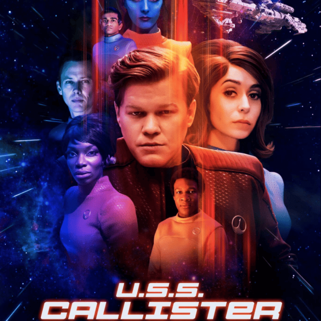K-Drama Watchlist 2025: USS Callister poster from Black Mirror, a sci-fi anthology exploring technology and the human mind.
