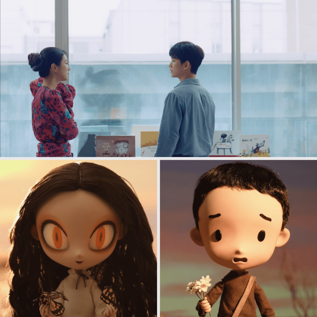 K-Drama Watchlist 2025: Seo Ye-ji and Kim Soo-hyun in It’s Okay Not to Be Okay alongside animated characters from the children’s book series featured in the drama