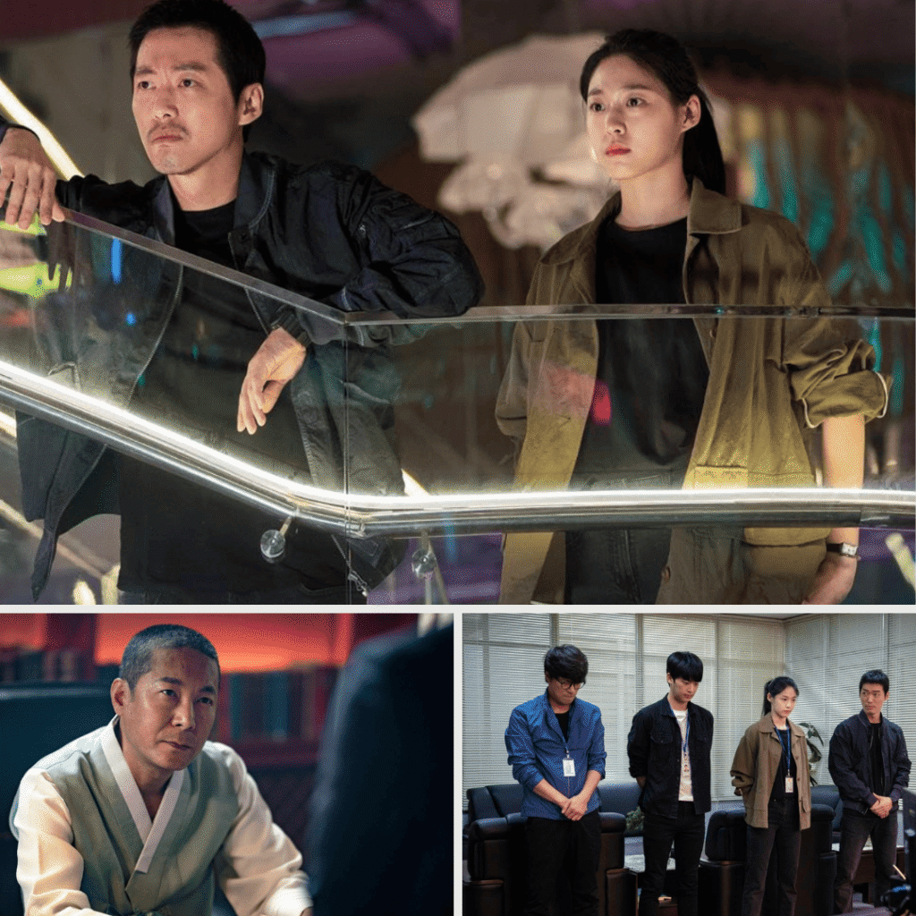 K-dramas like Trigger: Still images from Awaken featuring Namgoong Min and Kim Seol Hyun.