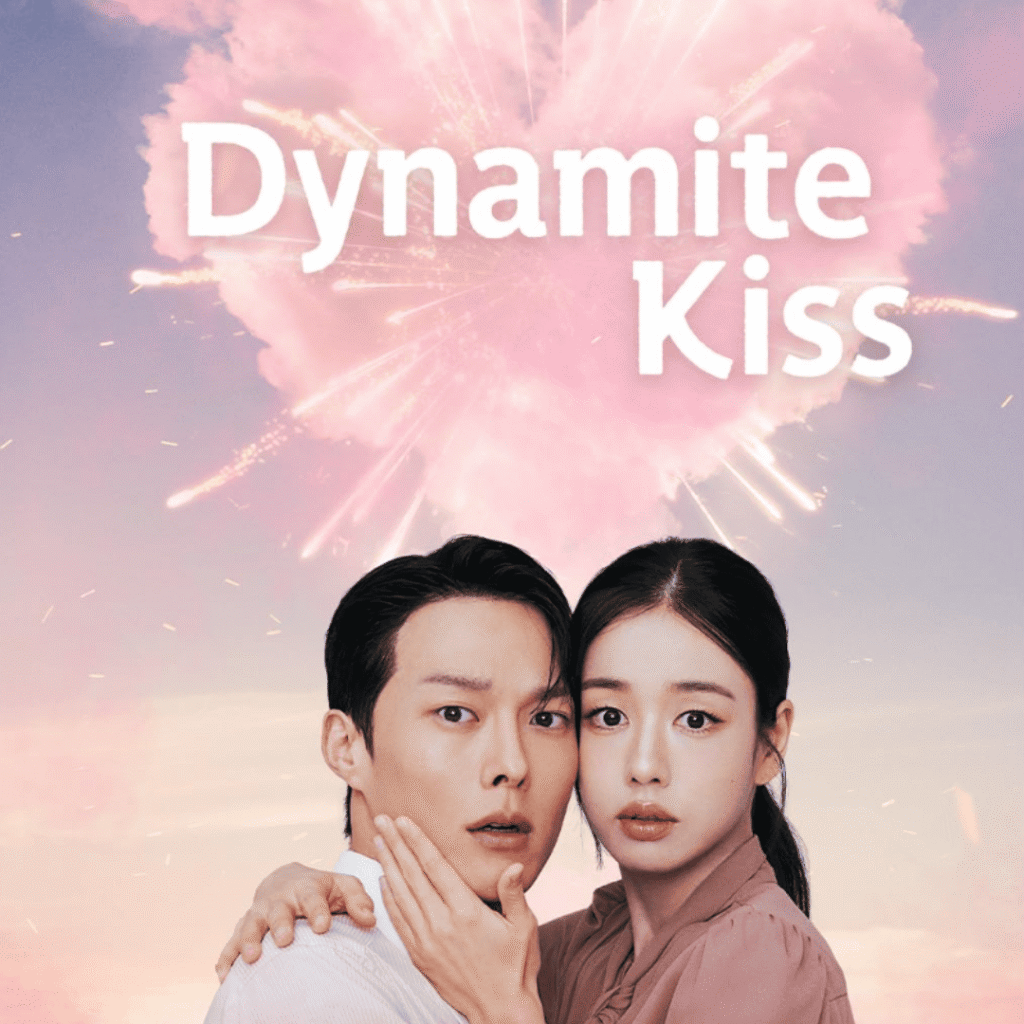 Dynamite Kiss Review: Promotional poster featuring Ahn Eun-jin and Jang Ki-yong smiling cheek to cheek