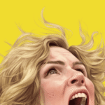 Pluribus Review: Promo art for Pluribus showing Carol screaming in fear