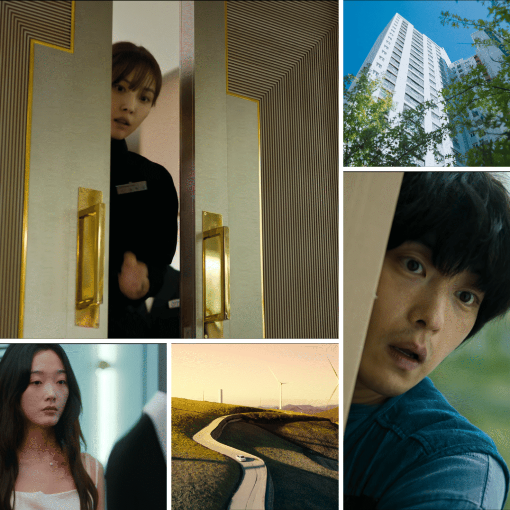 Collage of Eun-su, Hui-su, Jang Kang, and landscape shots from As You Stood By Netflix First Impressions Review.