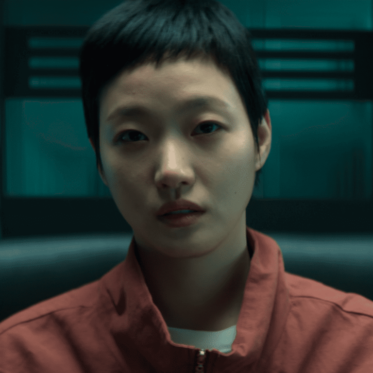 The Price of Confession Review close up of Mo Eun undergoing a lie detector test