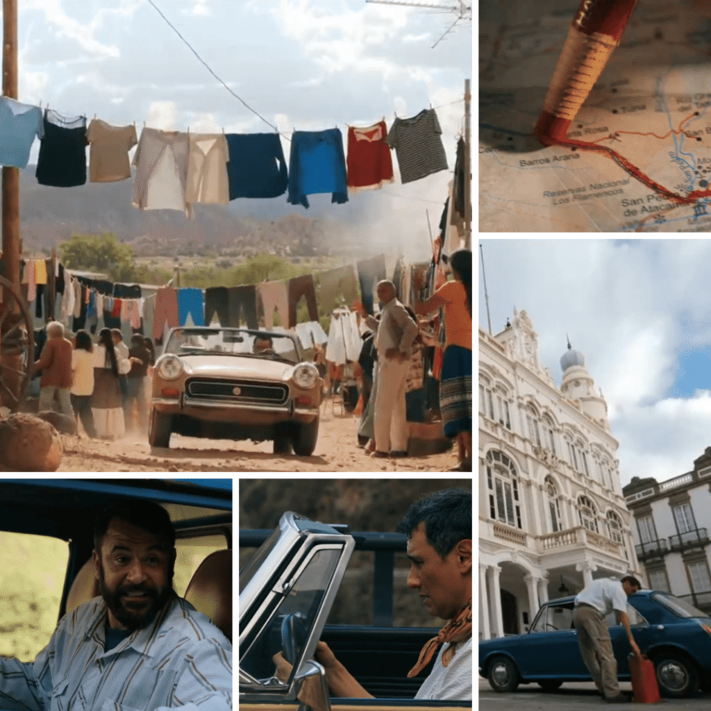Pluribus Explained: Manousos drives across long stretches of road from Paraguay toward New Mexico.