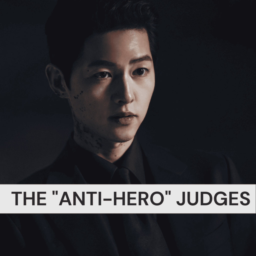 Promotional poster of Song Joong-ki as Vincenzo Cassano, a dark anti-hero in legal K-dramas like The Judge Returns