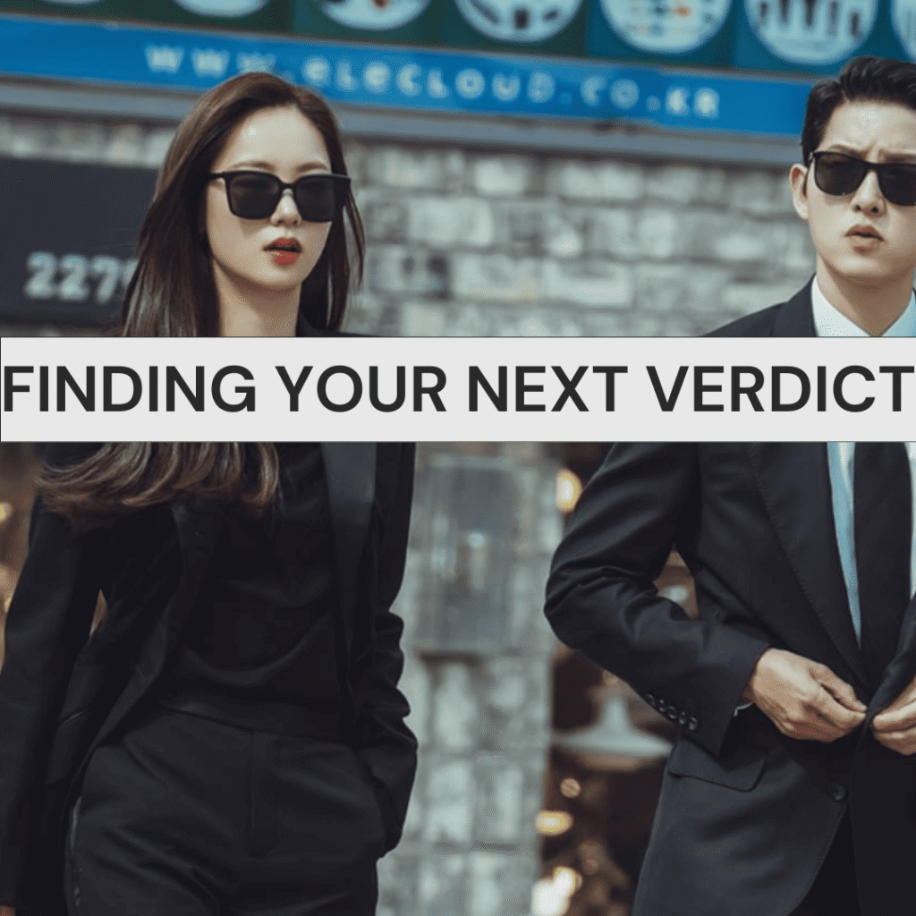 A still promotional poster of Hong Cha-young and Vincenzo looking determined, perfect for fans searching for K-dramas like The Judge Returns