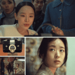 The Art of Sarah Review: Sarah Kim and Mi-jeong at the workshop in a still illustrating manufacturing loopholes.