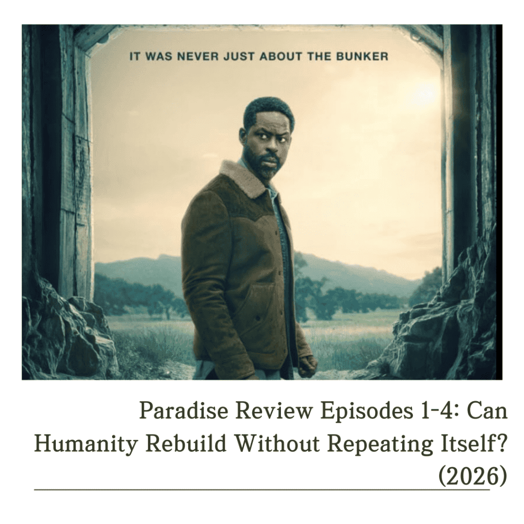 Paradise Season 2 Mid-Season Review Episodes 1-4: Xavier walking alone across the ruined landscape in the official promotional poster.
