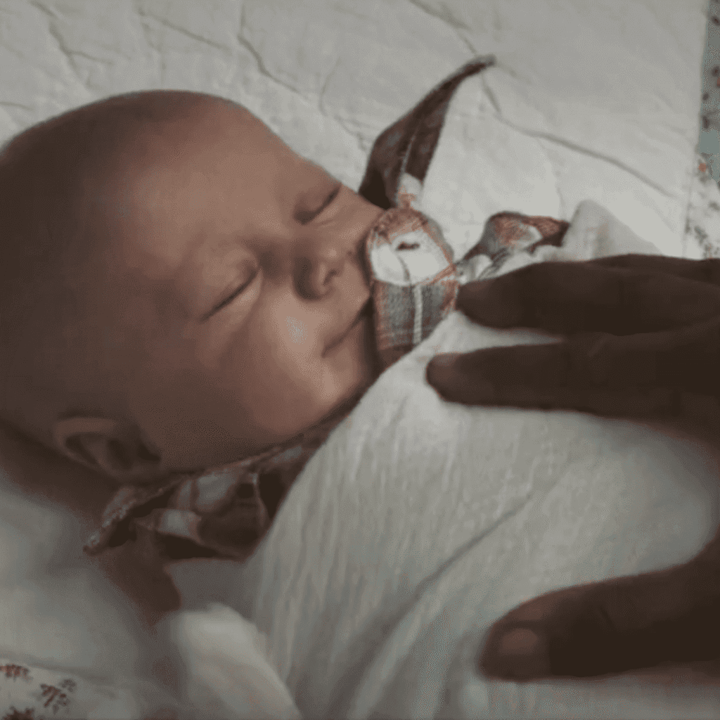 Paradise Season 2 Mid-Season Review Episodes 1-4: close-up of Annie’s baby wrapped in a blanket symbolizing new life after the apocalypse.