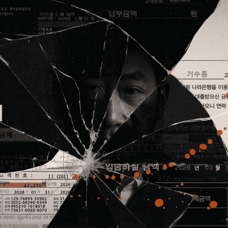 A stylized opening credit still of Su-jong, capturing the isolating tone explored in my Mad Concrete Dreams First Impressions.