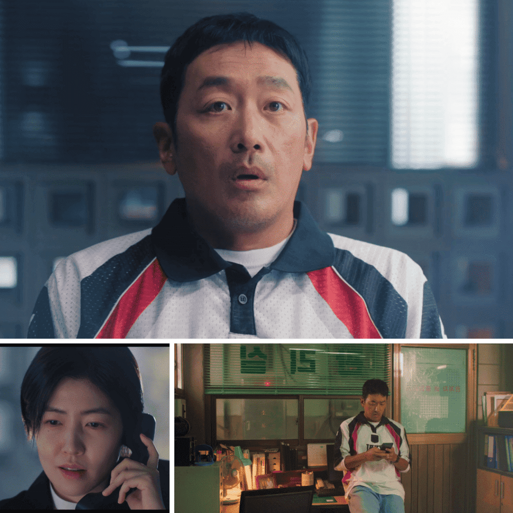 A three-image grid contrasting Su-jong’s domestic stress with Yo-na’s cold clinical violence, analyzed in Mad Concrete Dreams First Impressions.