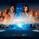 A promotional poster of The Boroughs showing the entire ensemble cast together for the final section of The Boroughs Review.