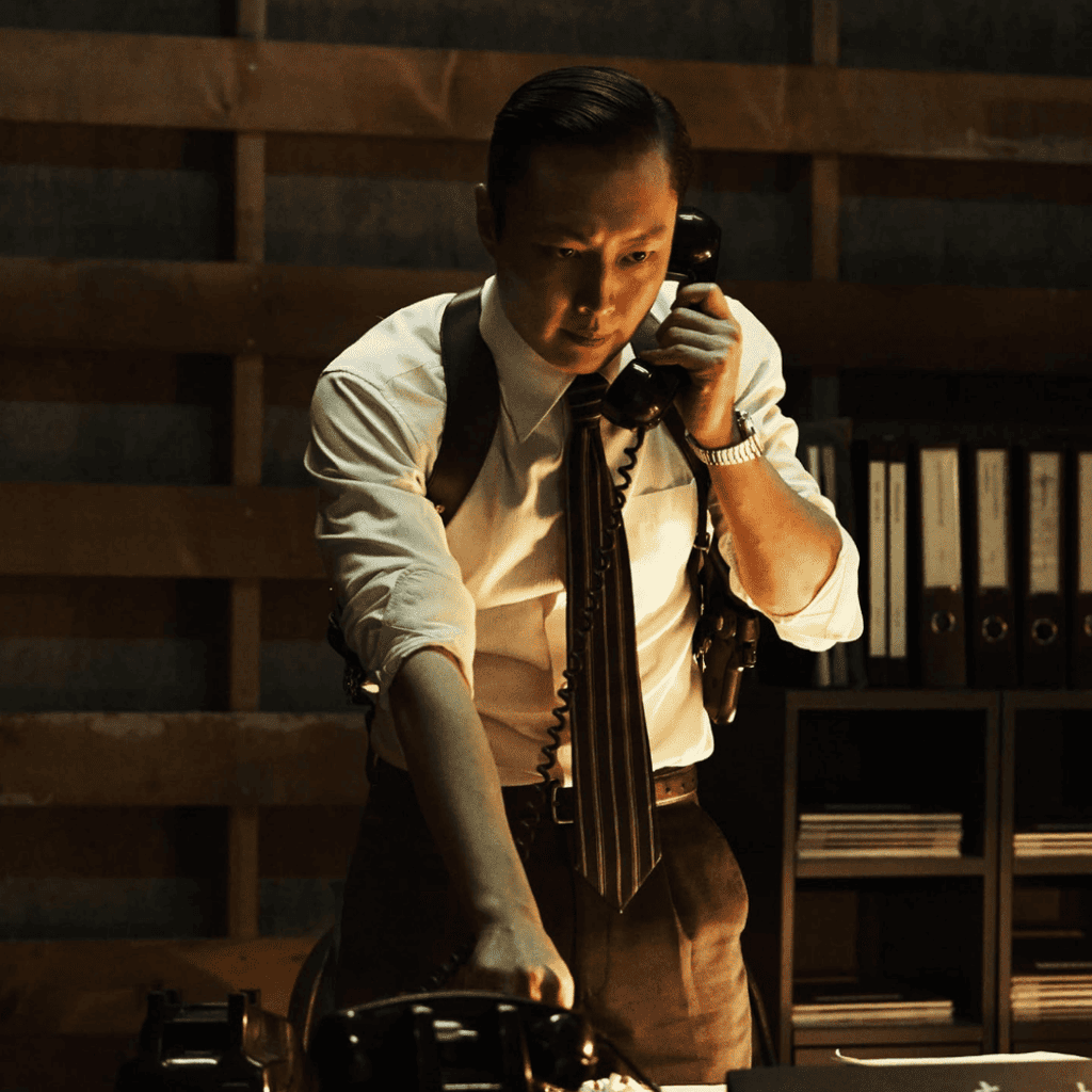 Made in Korea Season 1 review: Pyo Hak-soo making a phone call at the KCIA